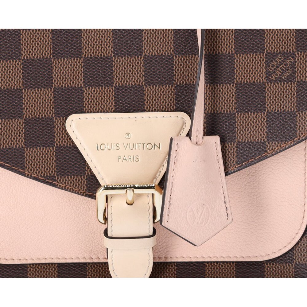 Louis Vuitton Beaumarchais Top Handle Bag Handbag Brown Damier Ebene Pink - Picture 4 of 15